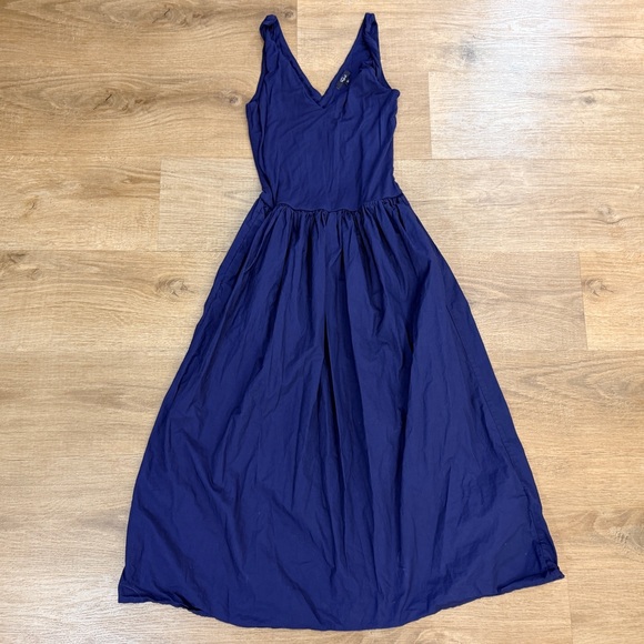 Rails Franca Midi Navy Blue V-Neck Tank Dress - Picture 5 of 10